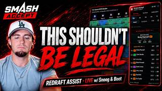 🔴 LIVE Mock Draft: Dominating Your 2026 Drafts with Redraft Assist | Snoog & Boot