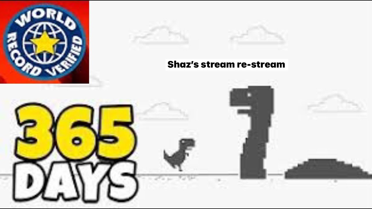 Playing Chrome Dinosaur game for 1 YEAR (World Record) # ...
