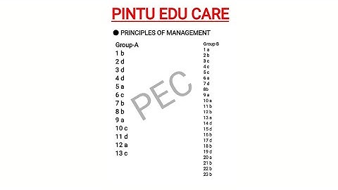 SOLUTION OF PRINCIPLES OF MANAGEMENT || B.COM SEM-I||C.U. PAPER.