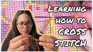 Diamond painter attempts cross-stitching?! Oh no 😭