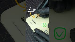 Use the correct angle, and your lines will improve quickly#dragonhawk #tattoomachine