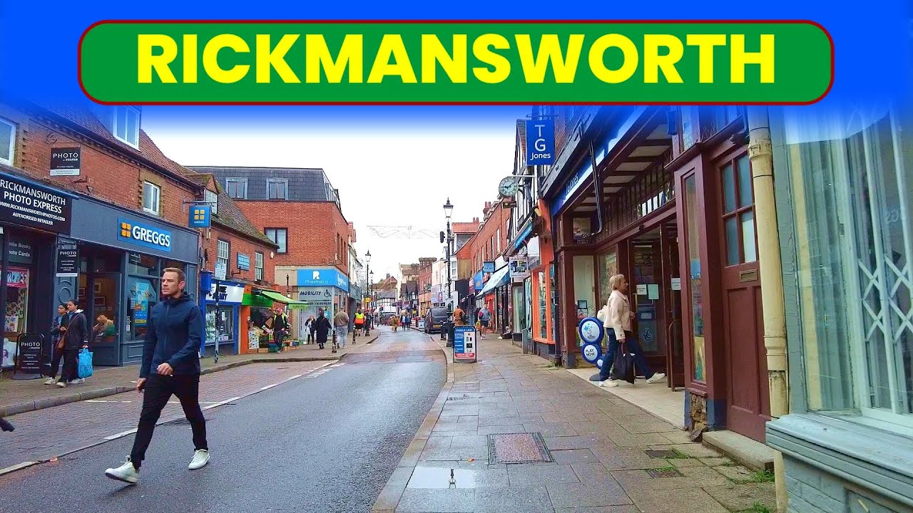 Прогулка по центру города Рикмансворт | Экскурсия по главной улице