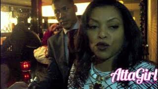 Taraji P Henson on set of new show 'EMPIRE'