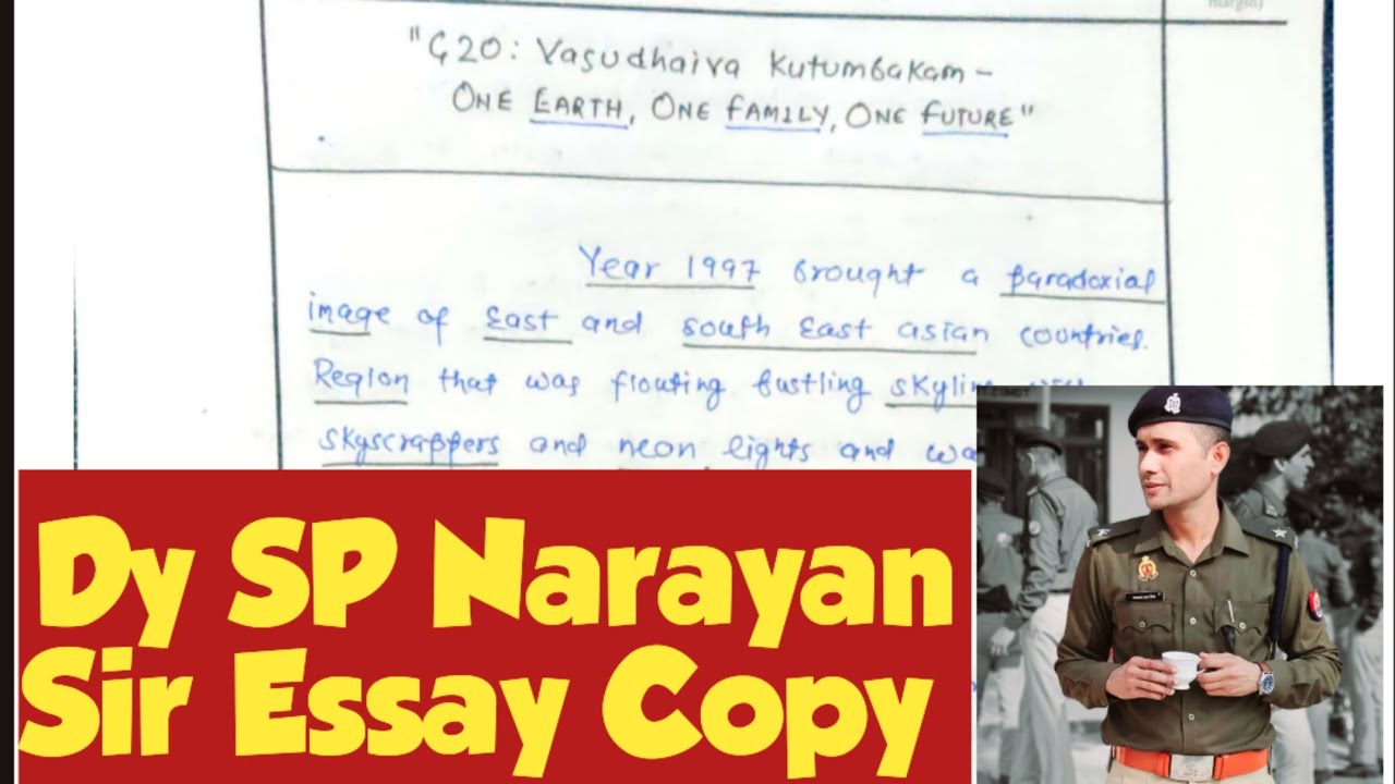 Dy SP Narayan Sir Uppcs Eassy Copy 