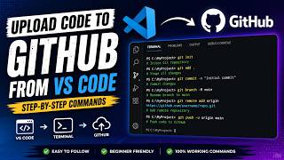 How to Upload Code to GitHub from VS Code Terminal | Git Commands for Beginners (2026)