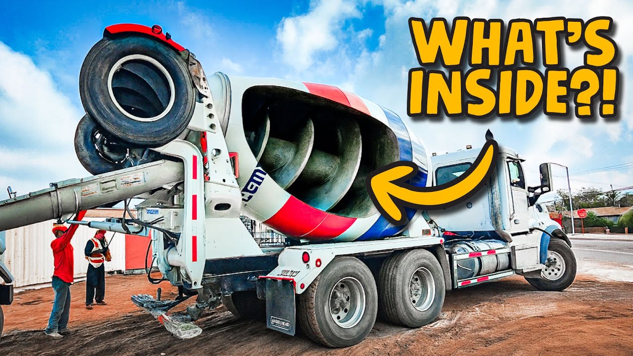 Почему бетоновозы крутятся... даже когда они пустые! 🌀🚚