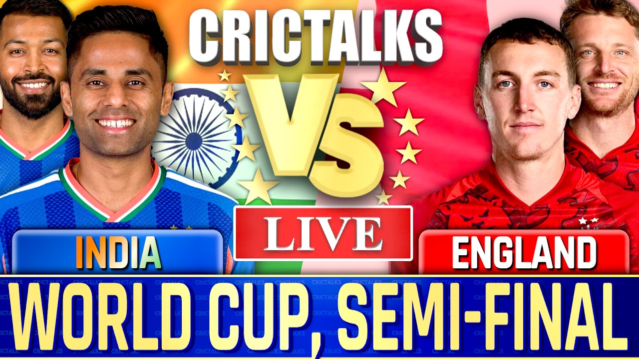 🔴 India vs England Semi Final Live Match Today T20 World Cup 2026 Score Commentary, IND v ENG