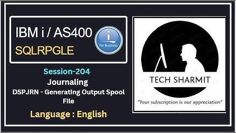 Spool file generation for journal entries  | ibmi training | as400 tutorial for beginners