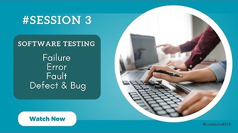 Software Testing Terms Explained Simply | Error, Fault, Defect, Bug & Failure