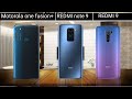 Motorola One Fusion Plus Vs Redmi 9 Vs Redmi Note 9 | comparison