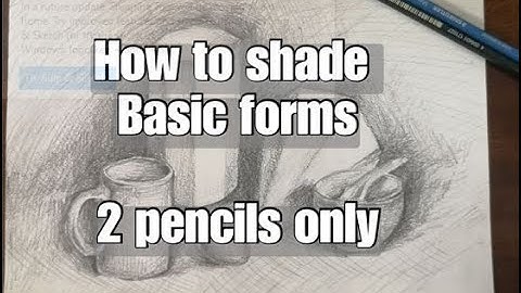 How to shade basic forms | 2 pencils only | Tonal shading techniques | BYzy art