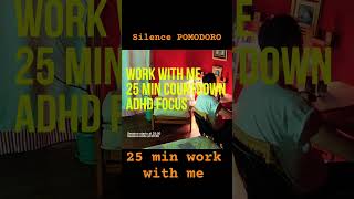 POMODORO 25 min work with me in silence #5010pomodorostudywithme #twitch #relax
