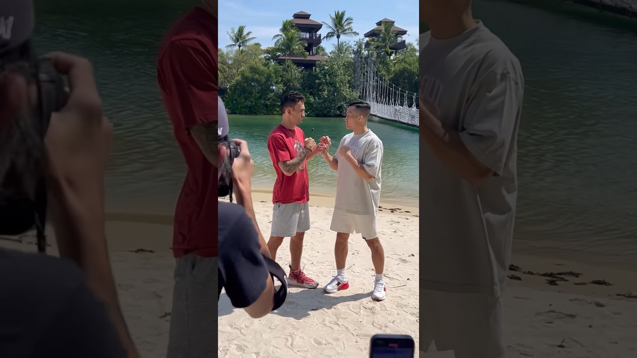 🔥 MAX HOLLOWAY AND THE KOREAN ZOMBIE FACE OFF IN SINGAPORE 🇸🇬
