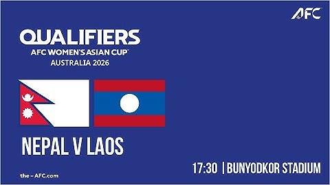 Nepal vs Laos | AFC Women's Asian Cup Qualifiers | Group F