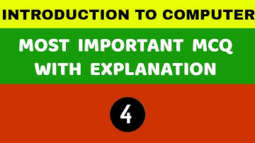 INTRODUCTION TO COMPUTER MCQ
