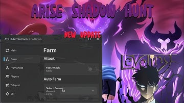 !NEW UPDATE! Script Arise Shadow Hunt Roblox | Auto Farm, Fast Attack, Auto Arise [ATG HUB]