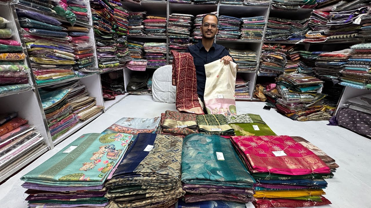 Chickpet Wholesale Chanderi Silk | Temple Silk | Kota Silk | Dola Silk Saree | Singles Available