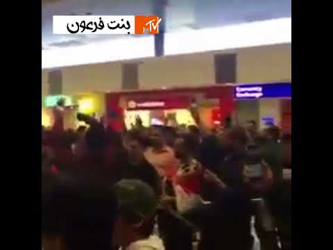 الفريق العراقي في مطار سعد العبدالله بالكويت كأس الخليج