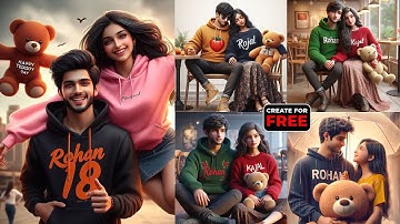 Teddy Day Ai Trending Photo Edit | Bing Image Creator Tutorial Free