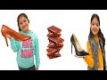 Masal and Öykü Pretend Play with Chocolate Shoe Vs Real Shoe - magic chocolate