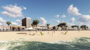 AMAZING BEACH AND BOARDWALK PROJECT with LUMION