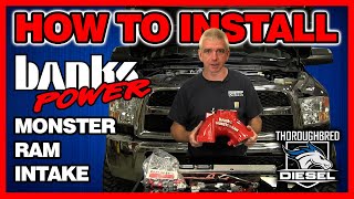 HOW TO Install a BANKS MonsterRam Intake on a Dodge Cummins 6.7L #diesel #cummins #intake #fyp