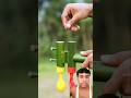 DIY Bamboo Creations with Balloone slingshots 🥺😲 #toys #bamboo1 #nerf #automobile