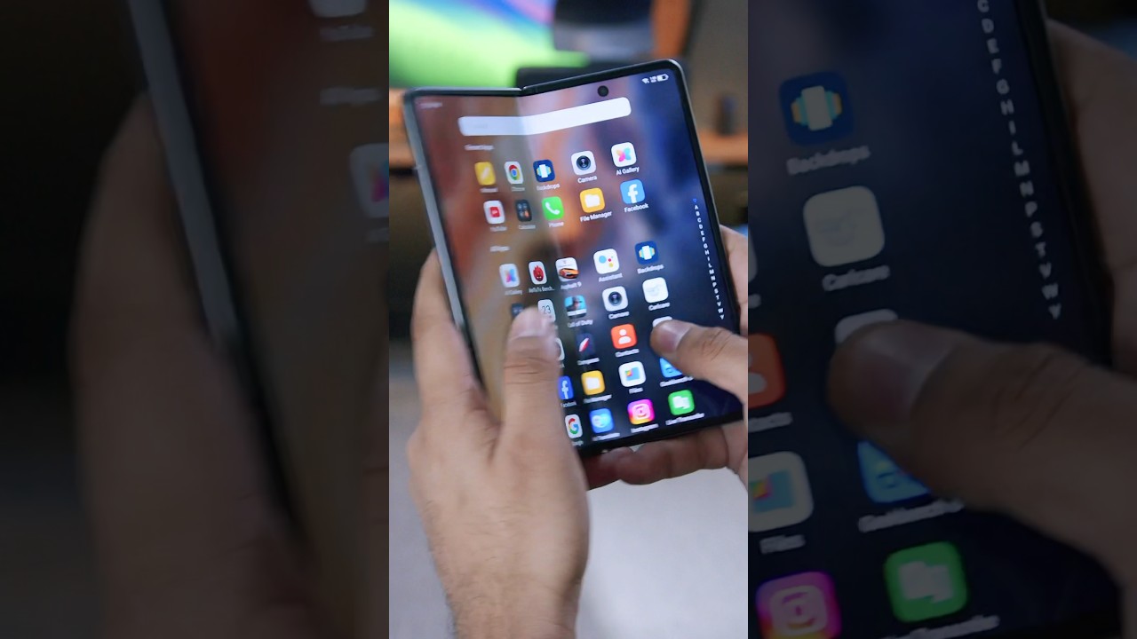 Tecno Phantom V Fold - folding phone on a budget! #tecno #phantomvfold #zfold #tech #shorts