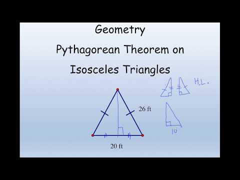 Pythagorean Theorem Isosceles Triangles