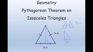 Pythagorean Theorem Isosceles Triangles