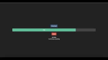 Download file using Javascript and show remaining time