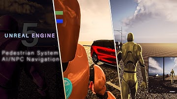 Unreal Engine 5: Unreal Pedestrian System - Ai / NPC Roaming & Walking Tutorial