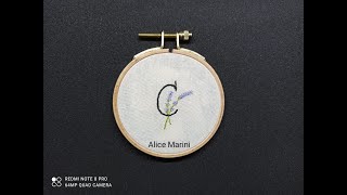 Hand Embroidery: Letter C