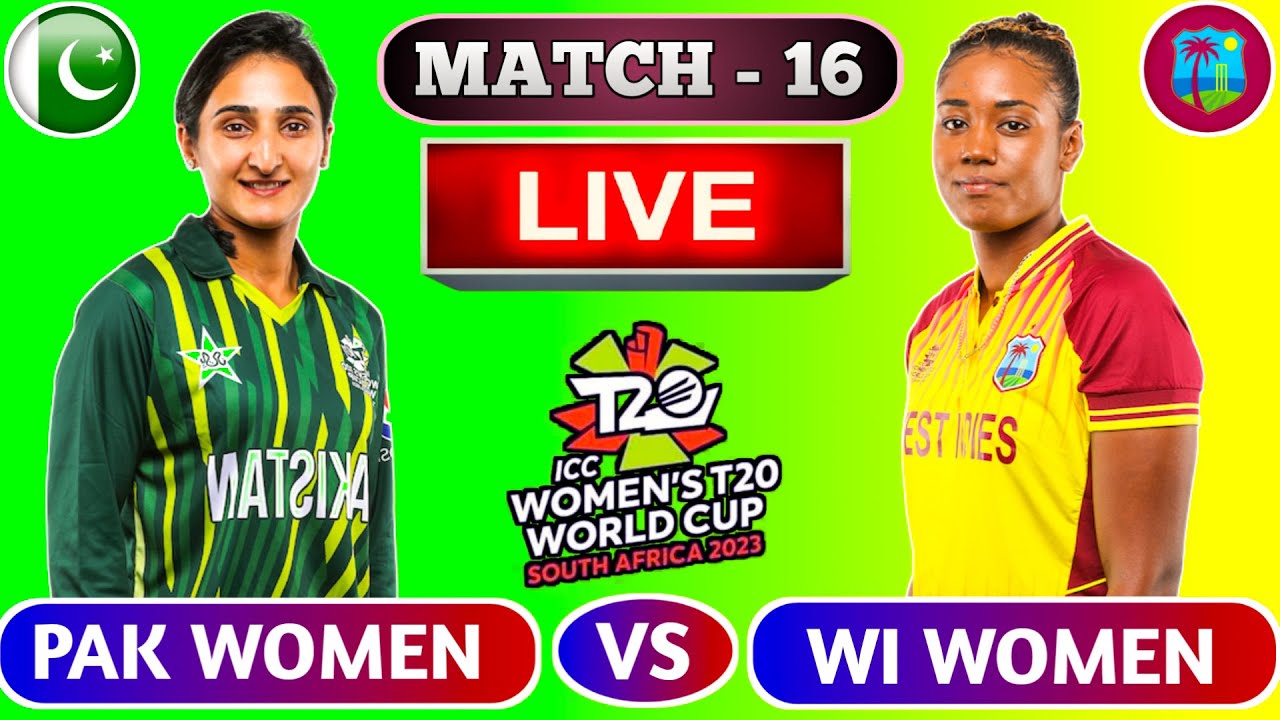 🔴Live Pakistan Womens vs West Indies Womens PAKW vs WIW Live Cricket Women T20 World Cup Live