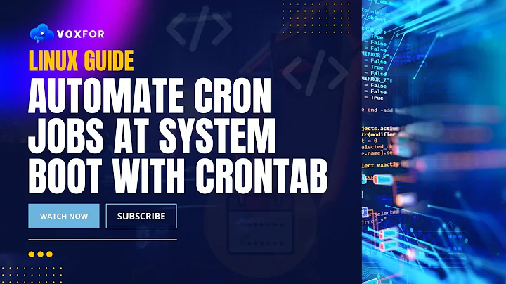 How to Automate Cron Jobs at System Boot with Crontab Tutorial