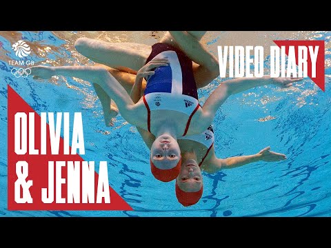 Olivia & Jenna, Synchronised Swimming, video diary 1