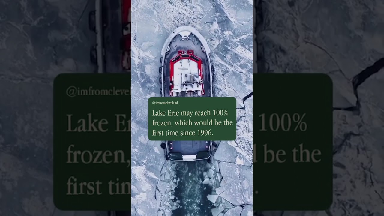 Lake Erie Nearing Full Ice Coverage Like In 1996 🧊