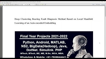 Deep Clustering Bearing Fault Diagnosis Method Based on Local Manifold Learning of an Autoencoded Em