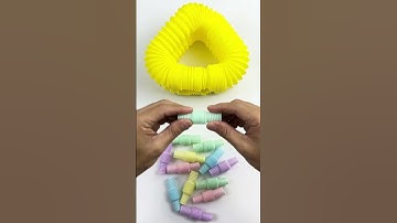 Mini Robot Pop Tube Satisfying DIY#shorts #poptubesound #satisfyingvideos  #asmrvideo #diy #relaxing