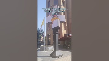 Outdoor Transformer rotate LED Tower #leddisplay