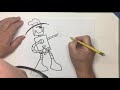 Draw Cartoons with Dave McDonald: Day #2 The Hero!