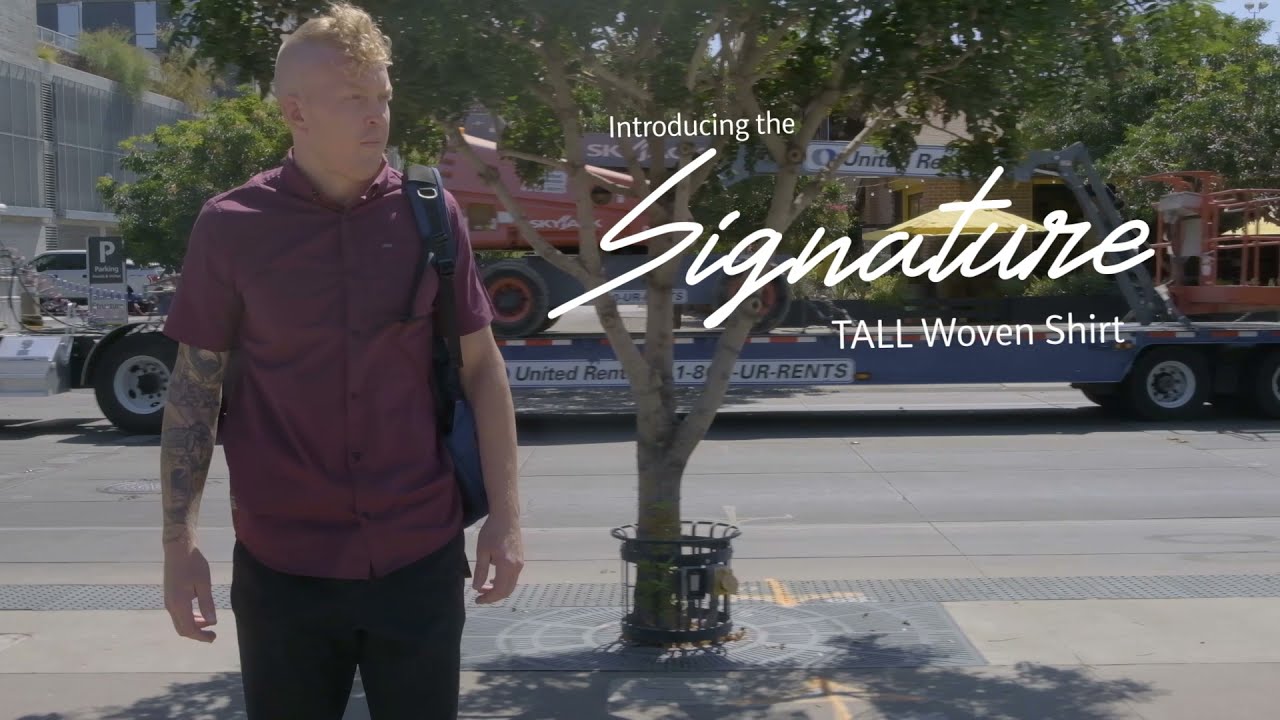 Signature Woven Shirt - Tall Men's Clothing