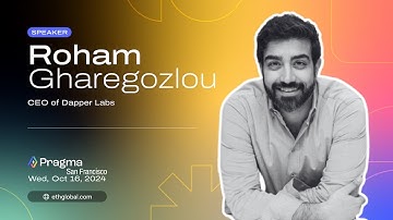 Roham Gharegozlou I The Future of Consumer is Crypto I Dapper Labs I Pragma San Francisco 2024