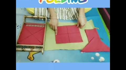 folding and unfolding of napkins
