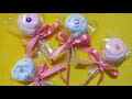 DIY (#6) How to make Washcloth Lollipops