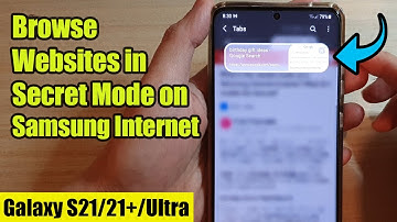 Galaxy S21/Ultra/Plus: How to Browse Websites in Secret Mode on Samsung Internet