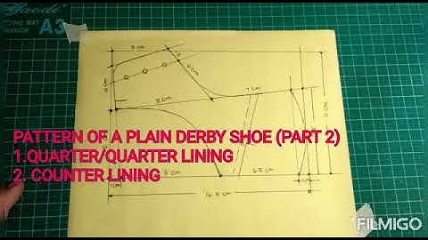 PATTERN OF A PLAIN DERBY SHOE (PART 2)