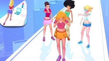 MAKEOVER RUN 💃👚👗 Gameplay All Levels iOS,Android games | NEW GAME Level 4-5