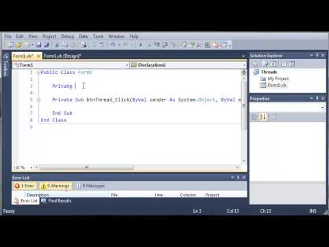 Visual Basic Tutorial   144   Threading   YouTube