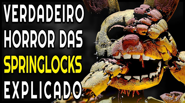 TRAGÉDIA! A História sangrenta das SPRINGLOCKS em FNAF! Trajes animatrônicos que deram vida a Freddy